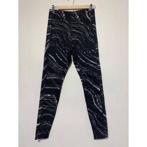 Victoria's Secret Pink Active Women Size M Black Marble Leggings